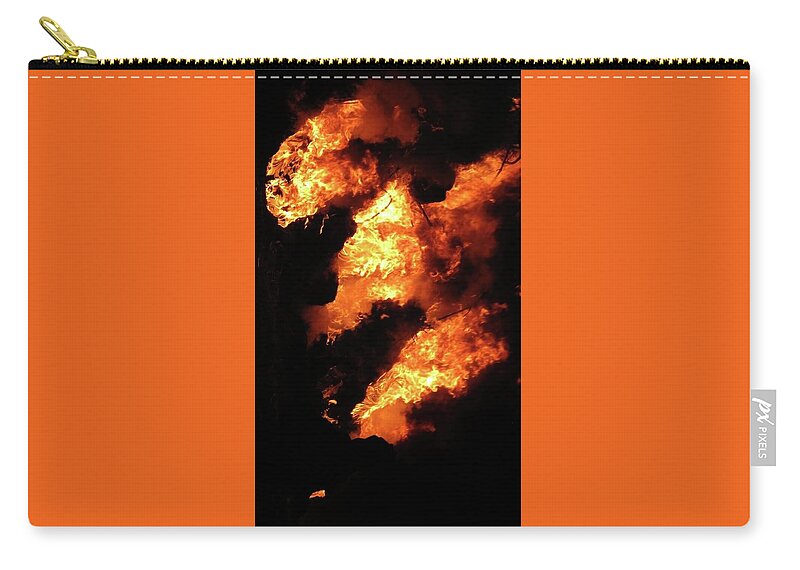Abstract Carry-all Pouch featuring the photograph Fire Morph by Azthet Photography
