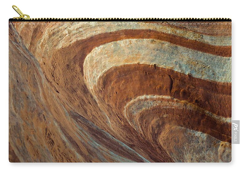 Fire Wave Zip Pouch featuring the photograph Fire Wave Closeup by Linda Villers