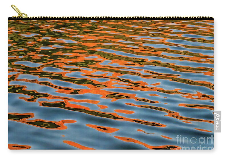 Abstract Zip Pouch featuring the photograph Firewater by Melissa Lipton