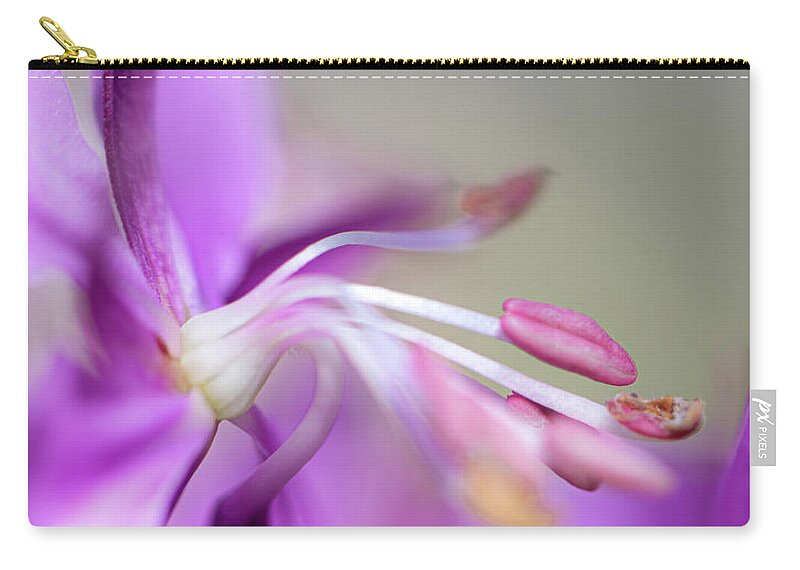 Fireweed Carry-all Pouch featuring the photograph Fireweed Close Up by Karen Rispin