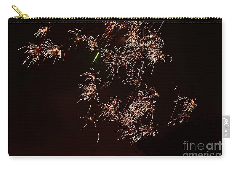 Flireworks Zip Pouch featuring the photograph Fireworks by PatriZio M Busnel