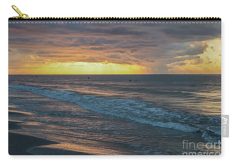 Landscape Zip Pouch featuring the photograph First Cast of the Day by Seth Betterly
