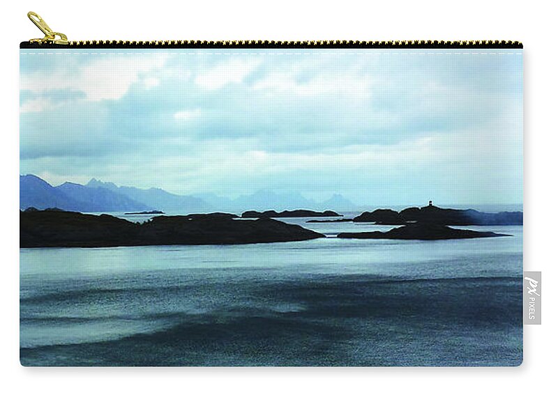 Fjord Zip Pouch featuring the photograph Fjord by Joelle Philibert