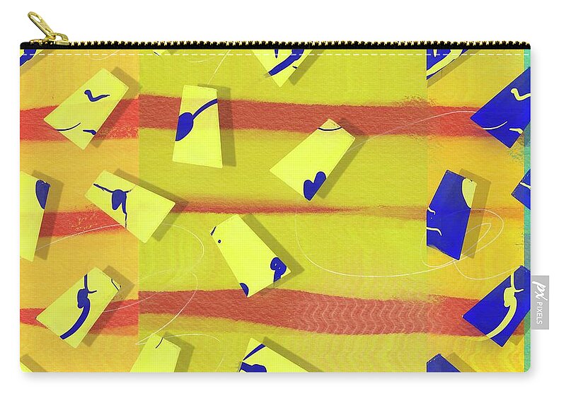  Zip Pouch featuring the digital art Float by Steve Hayhurst