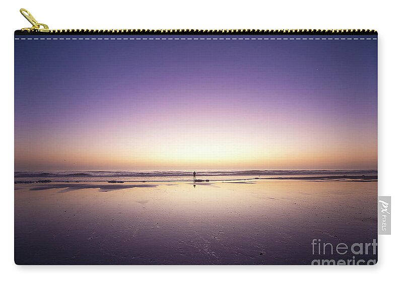 Dawn Zip Pouch featuring the photograph Flow by Becqi Sherman