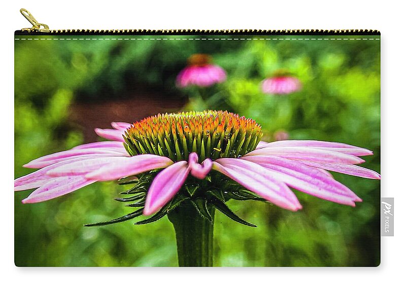 Flower Zip Pouch featuring the photograph Flower after the rain by Rick Nelson