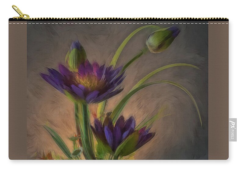 Flower Zip Pouch featuring the photograph Flower Bundle by Sylvia Goldkranz