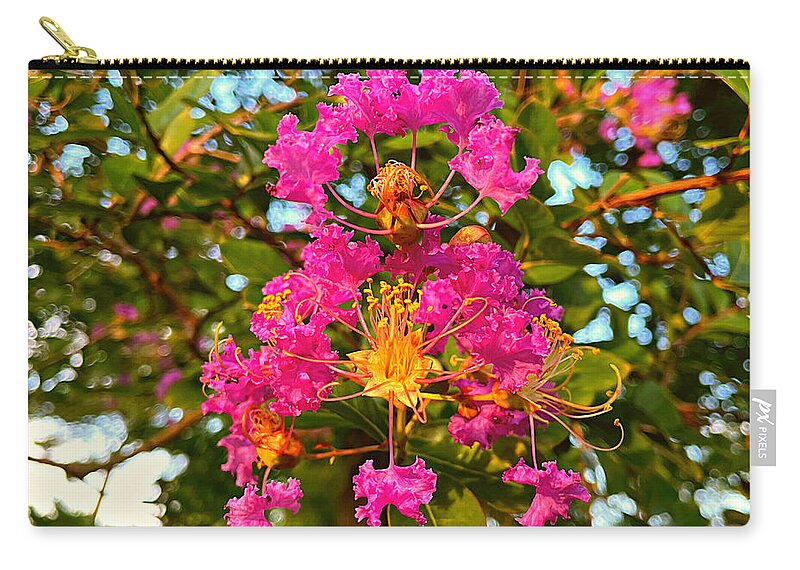 Flower Zip Pouch featuring the photograph Flower in July by Lee Darnell