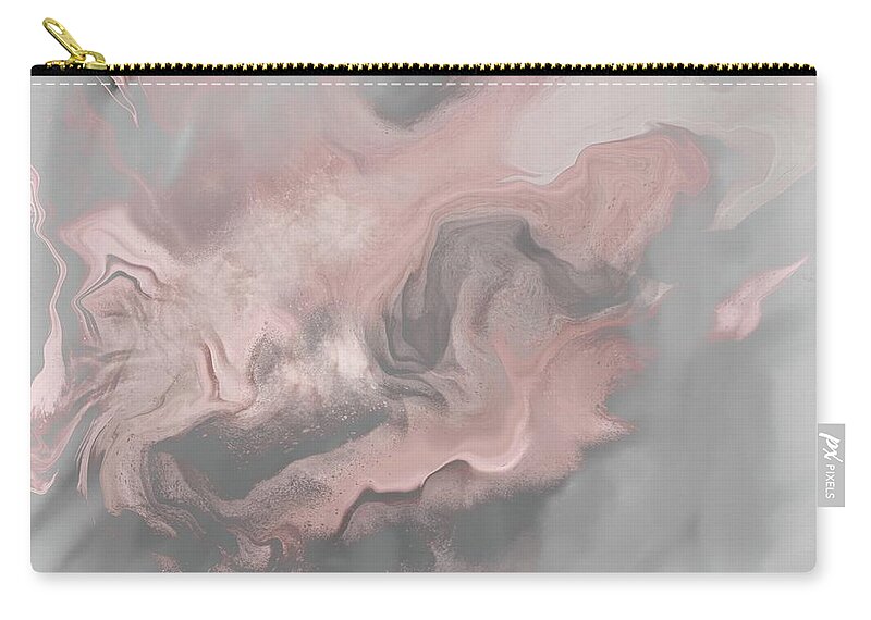 Abstract Zip Pouch featuring the digital art Flux by Itsonlythemoon -