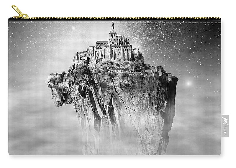 Fine Art Zip Pouch featuring the photograph Flying Castle by Sofie Conte