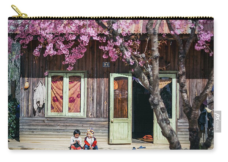Awesome Zip Pouch featuring the photograph Focus The Yard by Khanh Bui Phu
