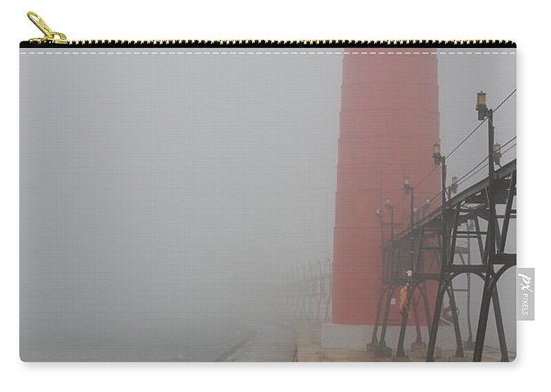 3scape Zip Pouch featuring the photograph Foggy Day by Adam Romanowicz