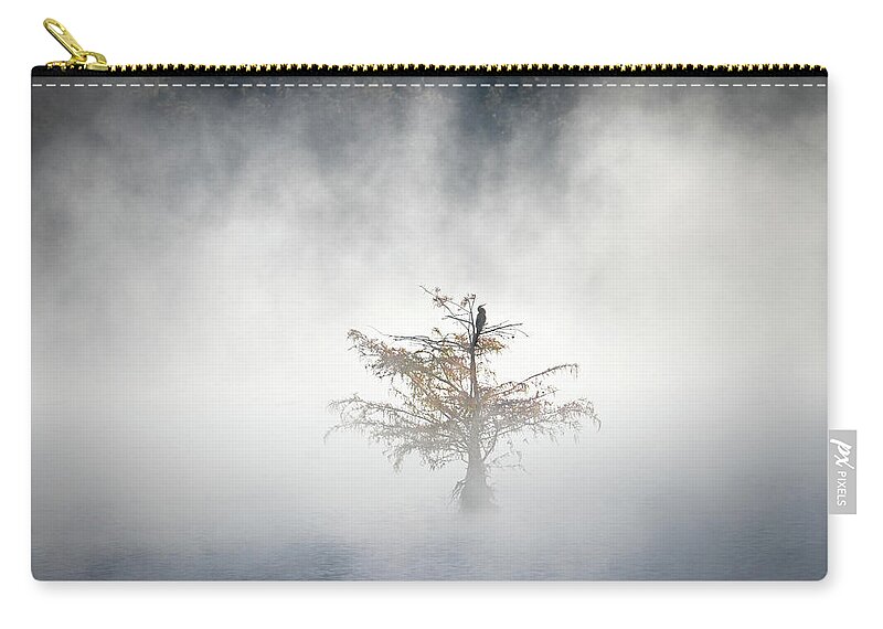 Cormorant Zip Pouch featuring the photograph Foggy Morning Light by Jordan Hill