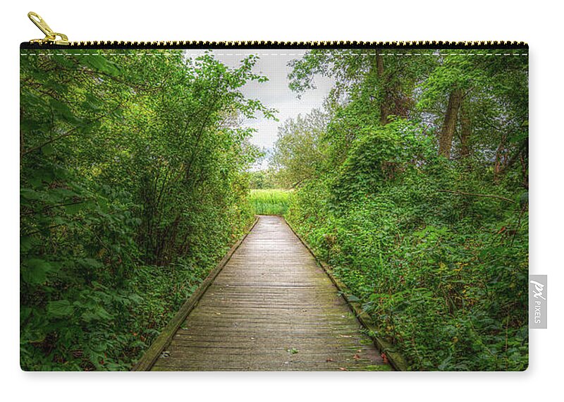 Path Zip Pouch featuring the photograph Follow Your Path by Brad Bellisle