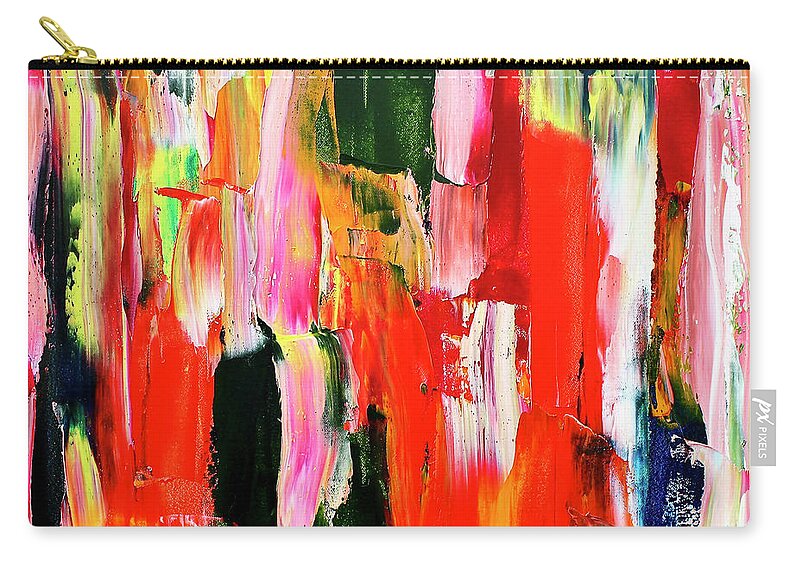 Colorful Carry-all Pouch featuring the painting For Molly by Teresa Moerer