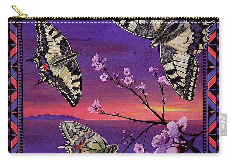 Kim Mcclinton Carry-all Pouch featuring the painting For My Sister by Kim McClinton