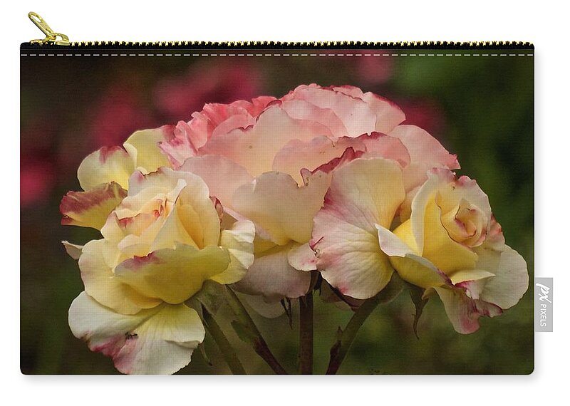 Roses Zip Pouch featuring the photograph For the Roses by Richard Cummings