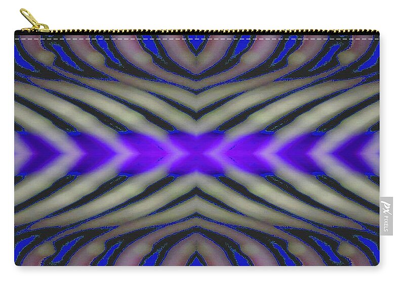 Abstract Zip Pouch featuring the digital art Force Field Generator by T Oliver