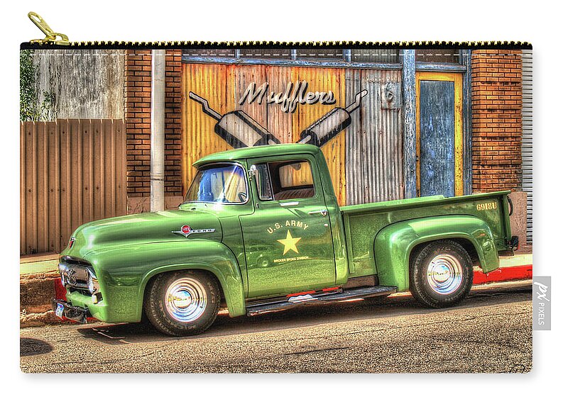 Fine Art Zip Pouch featuring the photograph Ford F-100 by Robert Harris