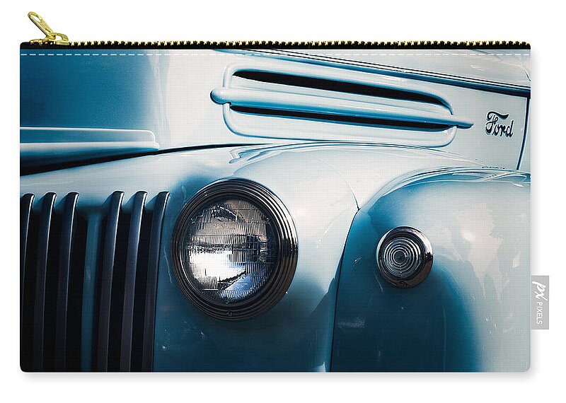 Ford Zip Pouch featuring the photograph Ford Truck by Carrie Hannigan