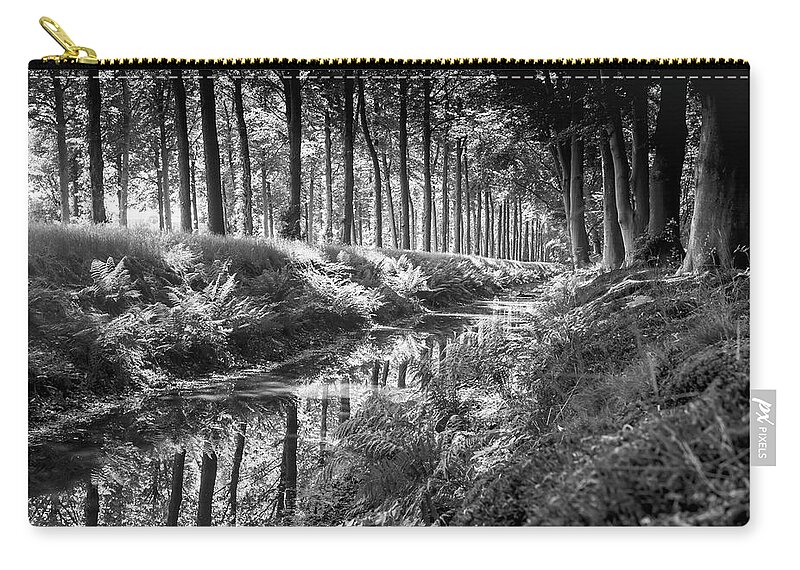 Black&white Carry-all Pouch featuring the photograph Forest by MPhotographer