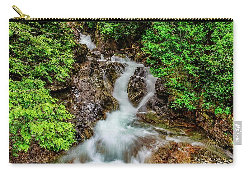 Landscape Zip Pouch featuring the photograph Forest Stream II by Mark Joseph