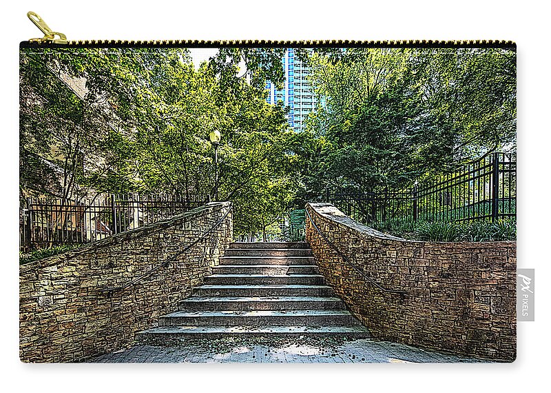 Old Settlers' Cemetery Carry-all Pouch featuring the digital art Forth Ward by SnapHappy Photos