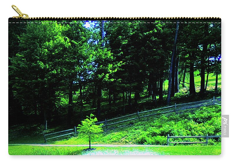 Fountain Zip Pouch featuring the photograph Fountain by Christopher Reed