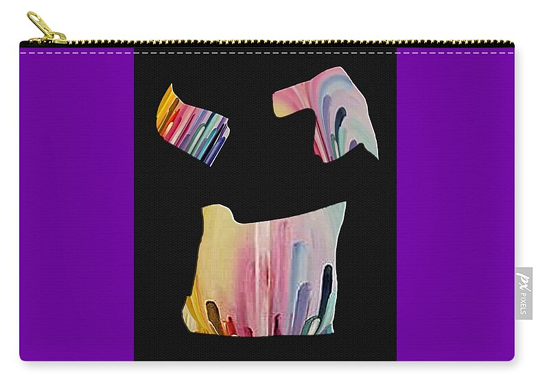Abstract Art Carry-all Pouch featuring the digital art Fragments of My Imagination by Ronald Mills