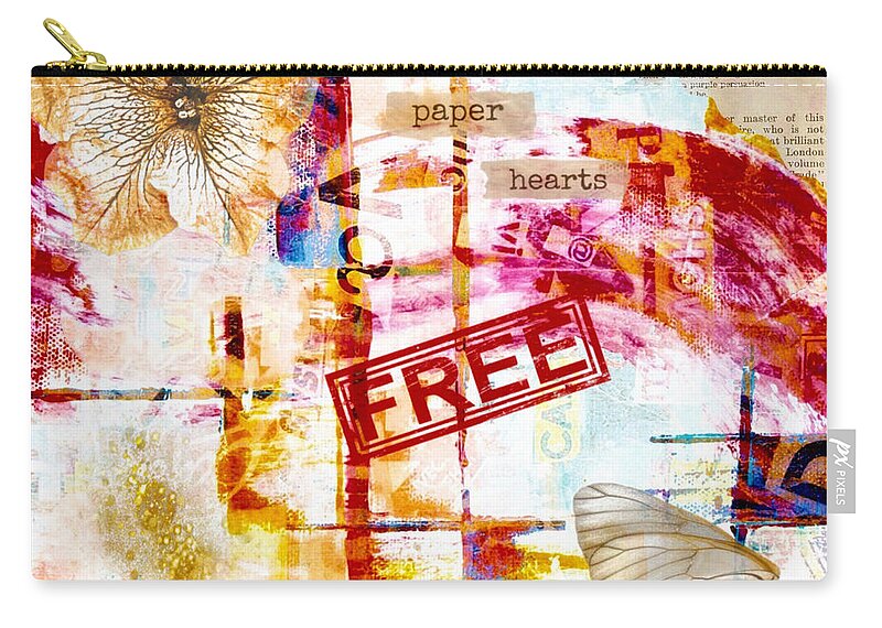 Wall Art Zip Pouch featuring the digital art Free Spirit by Canessa Thomas