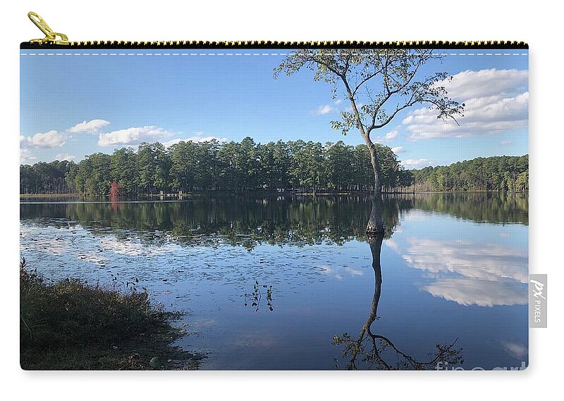 Water Zip Pouch featuring the photograph Freshwater Pond by Catherine Wilson