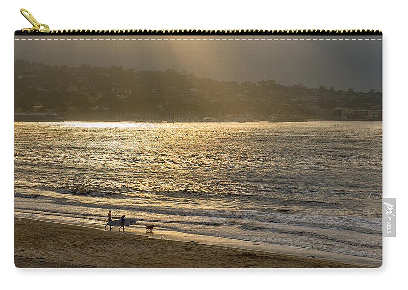 Beach Carry-all Pouch featuring the photograph Friday Afternoon at the Beach by Derek Dean