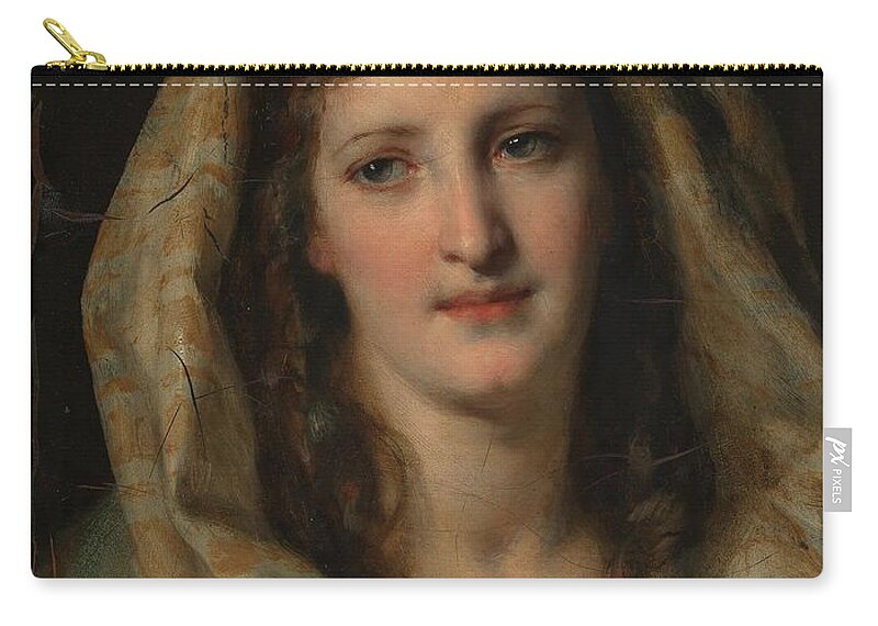 Belgian Carry-all Pouch featuring the painting Friedrich von Amerling Vienna by MotionAge Designs