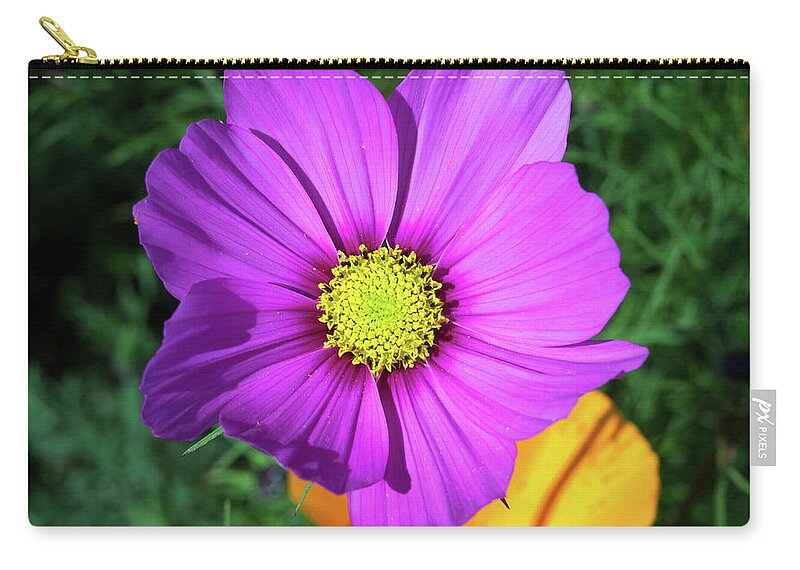 Art Zip Pouch featuring the photograph Fuchsia And Orange by David Desautel