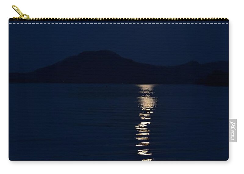 Supermoon Zip Pouch featuring the photograph Full Moon Fishtail by Susie Loechler