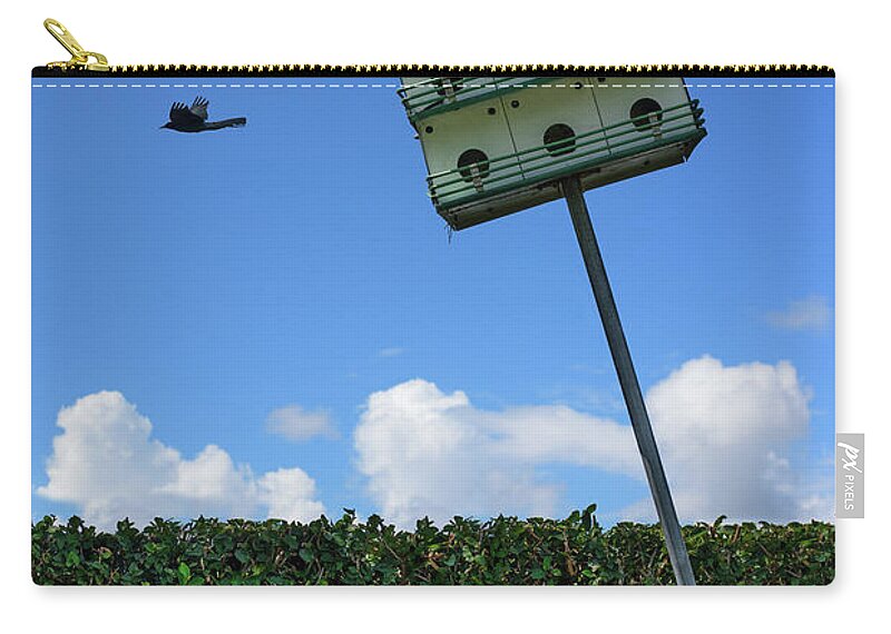 Animals Zip Pouch featuring the photograph Full Tilt Living by Laura Fasulo