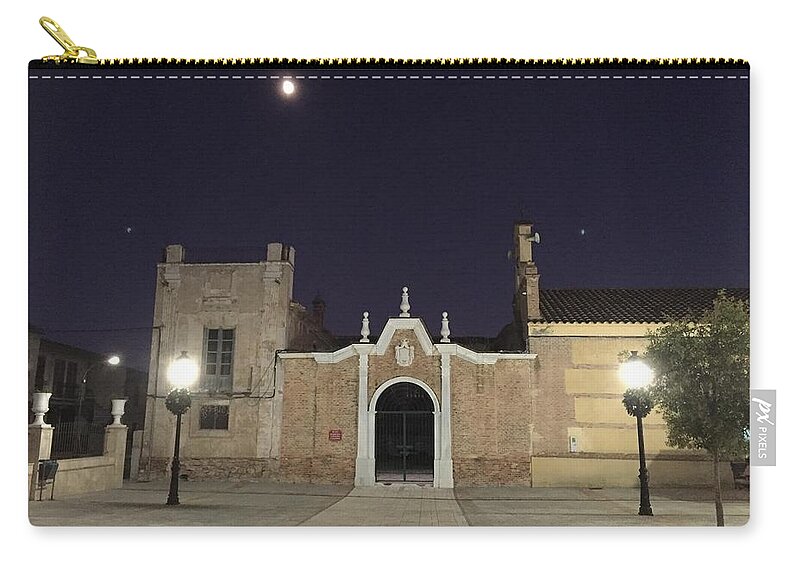 Colette Zip Pouch featuring the photograph Fullmoon evening by Colette V Hera Guggenheim