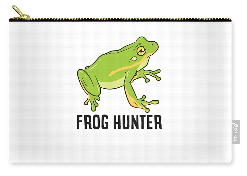 Funny Frog Hunter Cute Frog Catcher Gift For Frog Hunter Zip Pouch