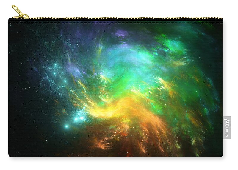 Art Zip Pouch featuring the digital art Funny How Time Slips Away by Jeff Iverson