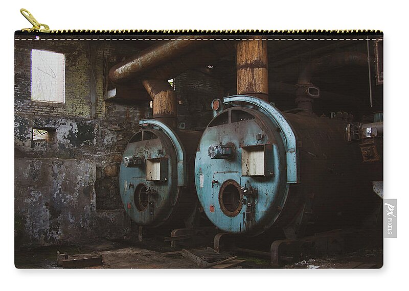 Furnaces Zip Pouch featuring the photograph Furnaces by Jonathan Babon