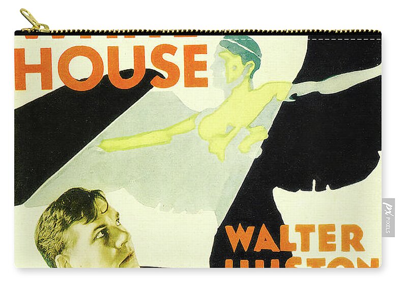 Walter Zip Pouch featuring the mixed media ''Gabriel Over the White House'', with Walter Huston, 1933 by Movie World Posters