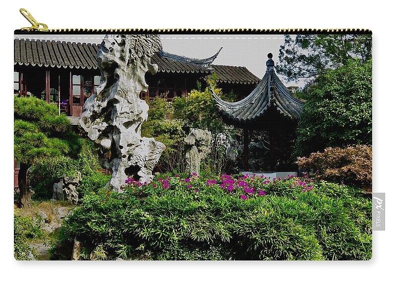 China Carry-all Pouch featuring the photograph Chinese Garden by Kerry Obrist