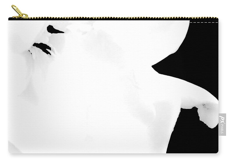 Gardenia Upclose Zip Pouch featuring the photograph Gardenia Up Close by VIVA Anderson