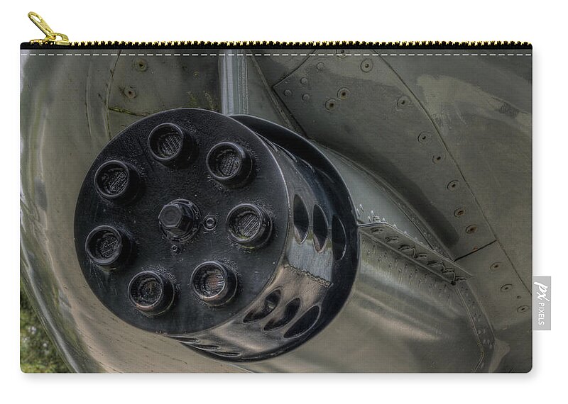 A-10a Zip Pouch featuring the photograph Gau-8 by David Dufresne