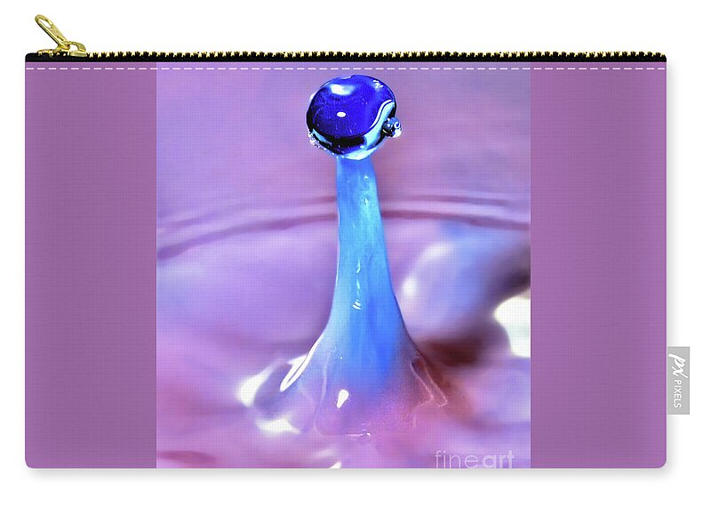 Water Droplet Zip Pouch featuring the photograph Gem Stone by Tom Watkins PVminer pixs