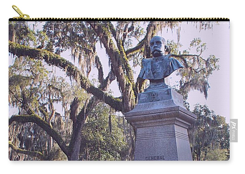 Cemetery Carry-all Pouch featuring the photograph General Anderson by Lee Darnell