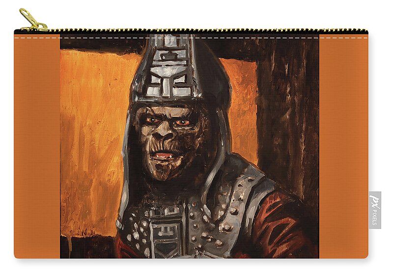 General Zip Pouch featuring the painting General Ursus by Sv Bell