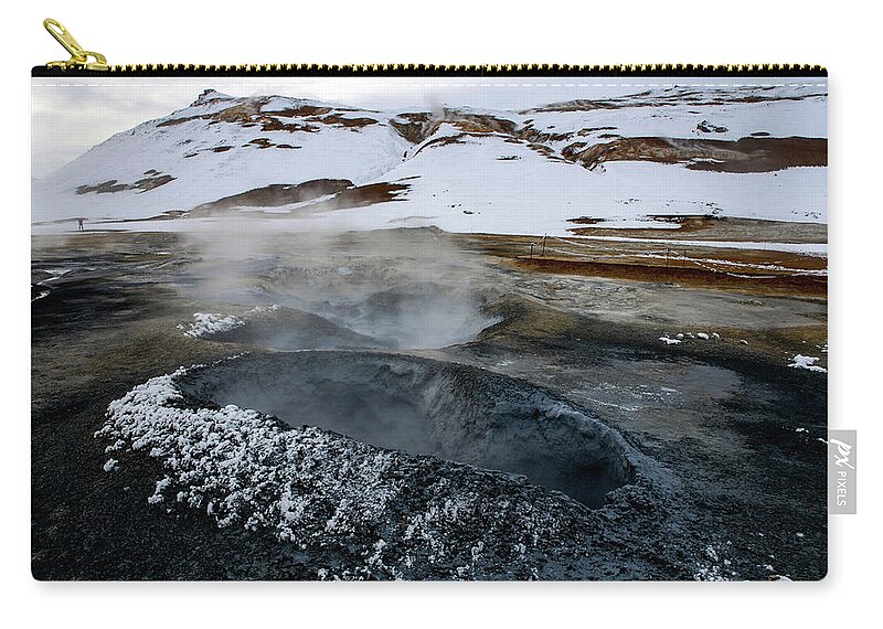 Iceland Carry-all Pouch featuring the photograph Lake Myvatn Geothermal Area, Northern Iceland by Earth And Spirit
