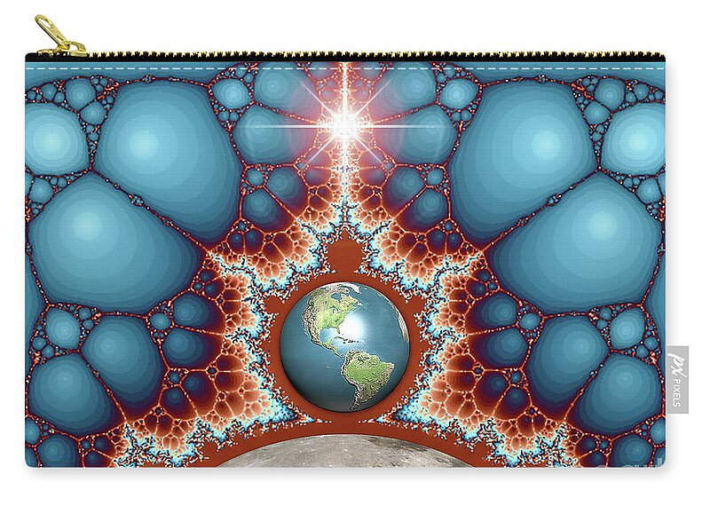 Inspire Zip Pouch featuring the digital art Gift From God by Phil Perkins