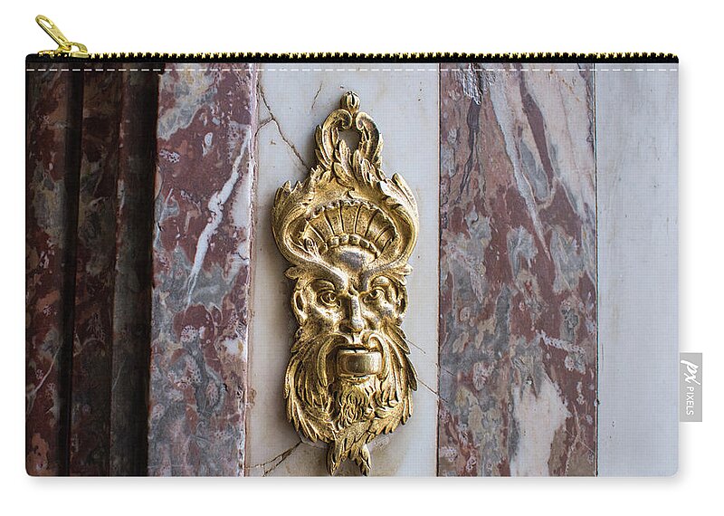 Gold Zip Pouch featuring the photograph Gilded Glory by Portia Olaughlin